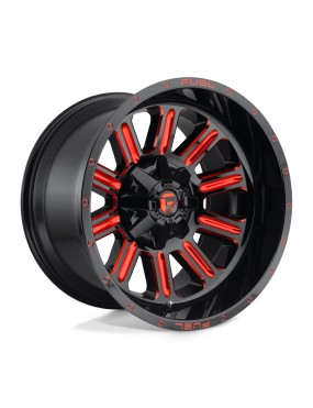 Felga aluminiowa D621 HARDLINE Gloss Black Red Tinted Clear FUEL