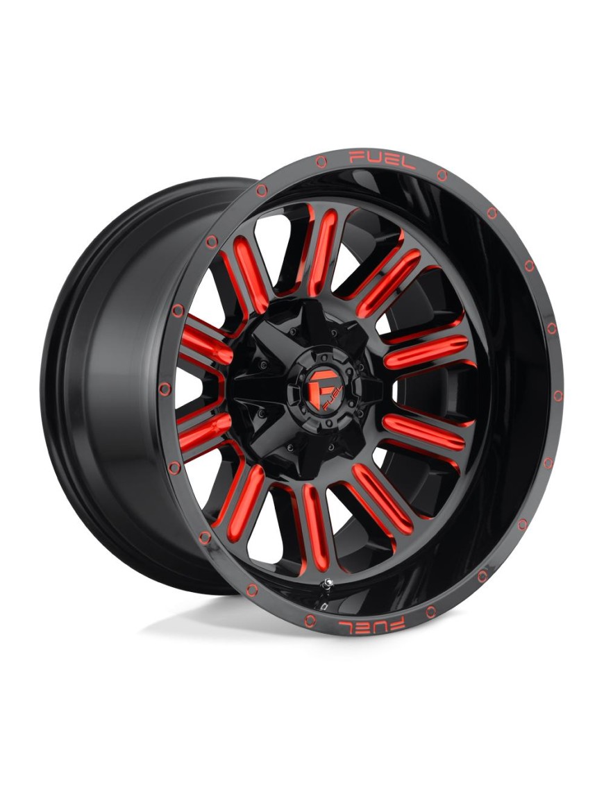 Felga aluminiowa D621 HARDLINE Gloss Black Red Tinted Clear FUEL