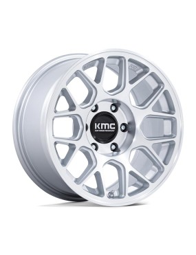 Felga aluminiowa KM730 HATCHET Gloss Silver W/ Machined Face KMC