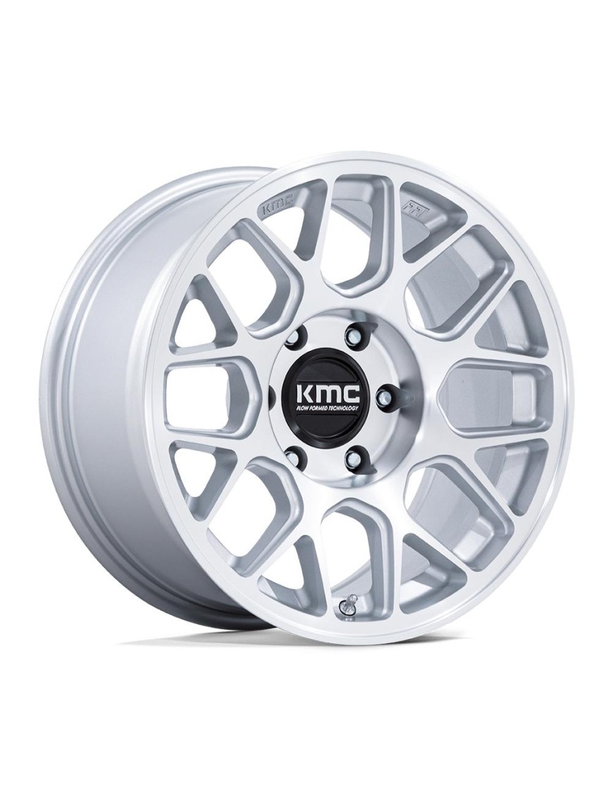 Felga aluminiowa KM730 HATCHET Gloss Silver W/ Machined Face KMC