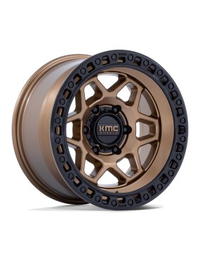 Felga aluminiowa KM553 TORX Matte Bronze W Gloss Black Lip KMC