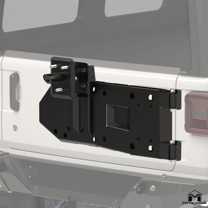 Wzmocnienie tylnej klapy Jeep Wrangler JL| wzmocnienie mocowania koła METALCLOAK - ujęcie 5