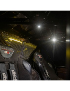 Uniwersalna lampka LED kopułkowa z włącznikiem AMBER | Szekla4x4.pl