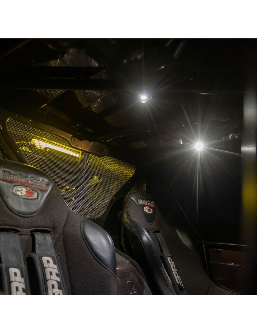 Uniwersalna lampka LED kopułkowa z włącznikiem AMBER | Szekla4x4.pl