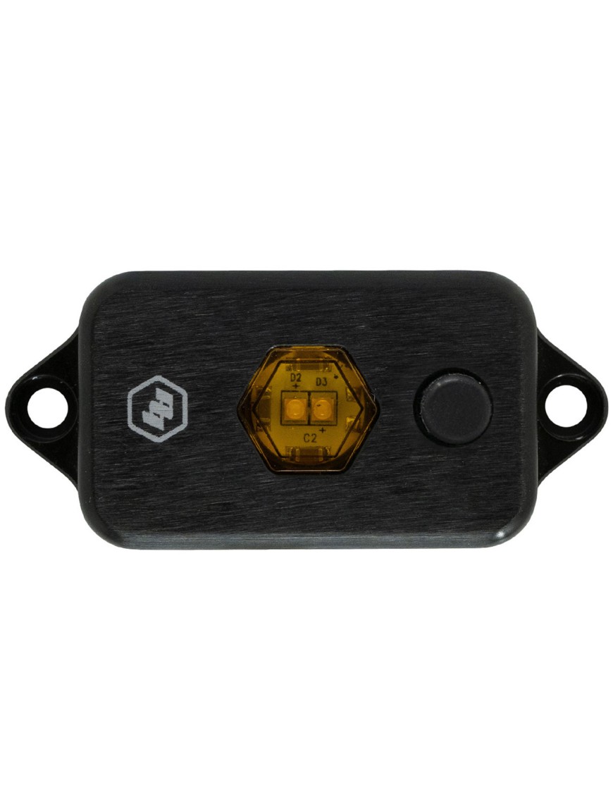 Uniwersalna lampka LED kopułkowa z włącznikiem AMBER | Szekla4x4.pl