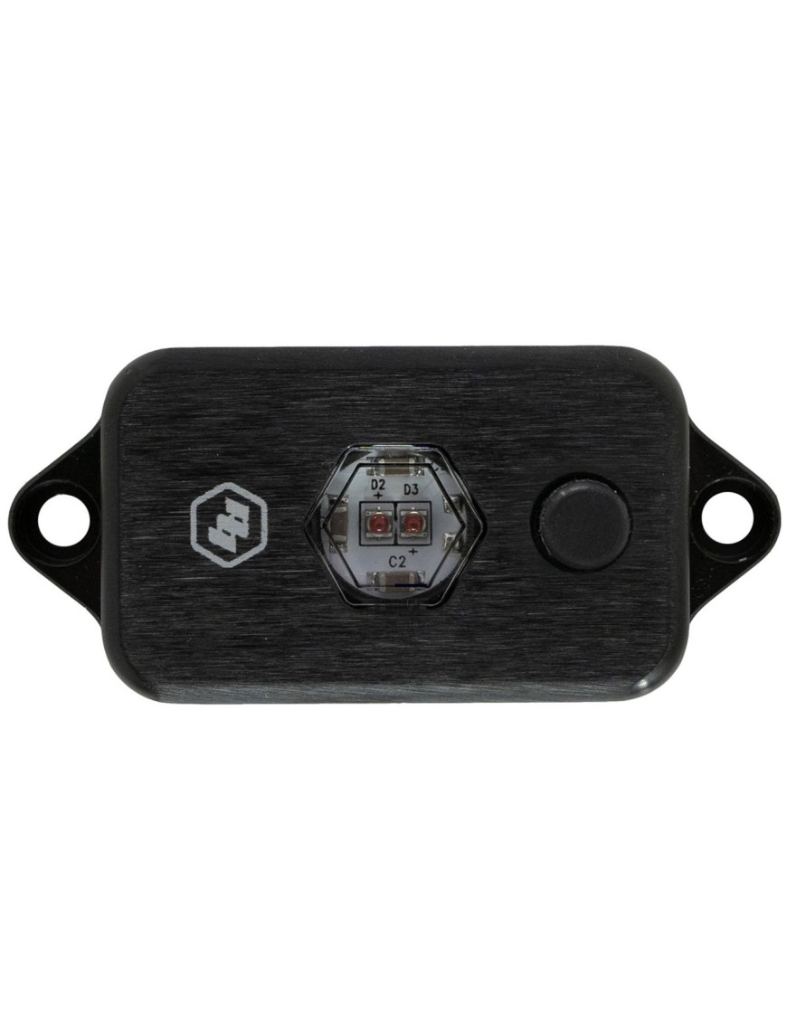 Uniwersalna lampka LED kopułkowa z włącznikiem Czerwona | Szekla4x4.pl