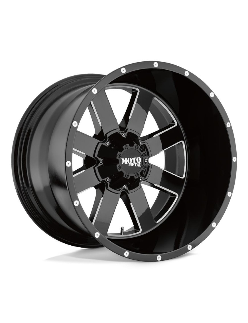 Felga aluminiowa MO962 Gloss Black Milled MOTO METAL