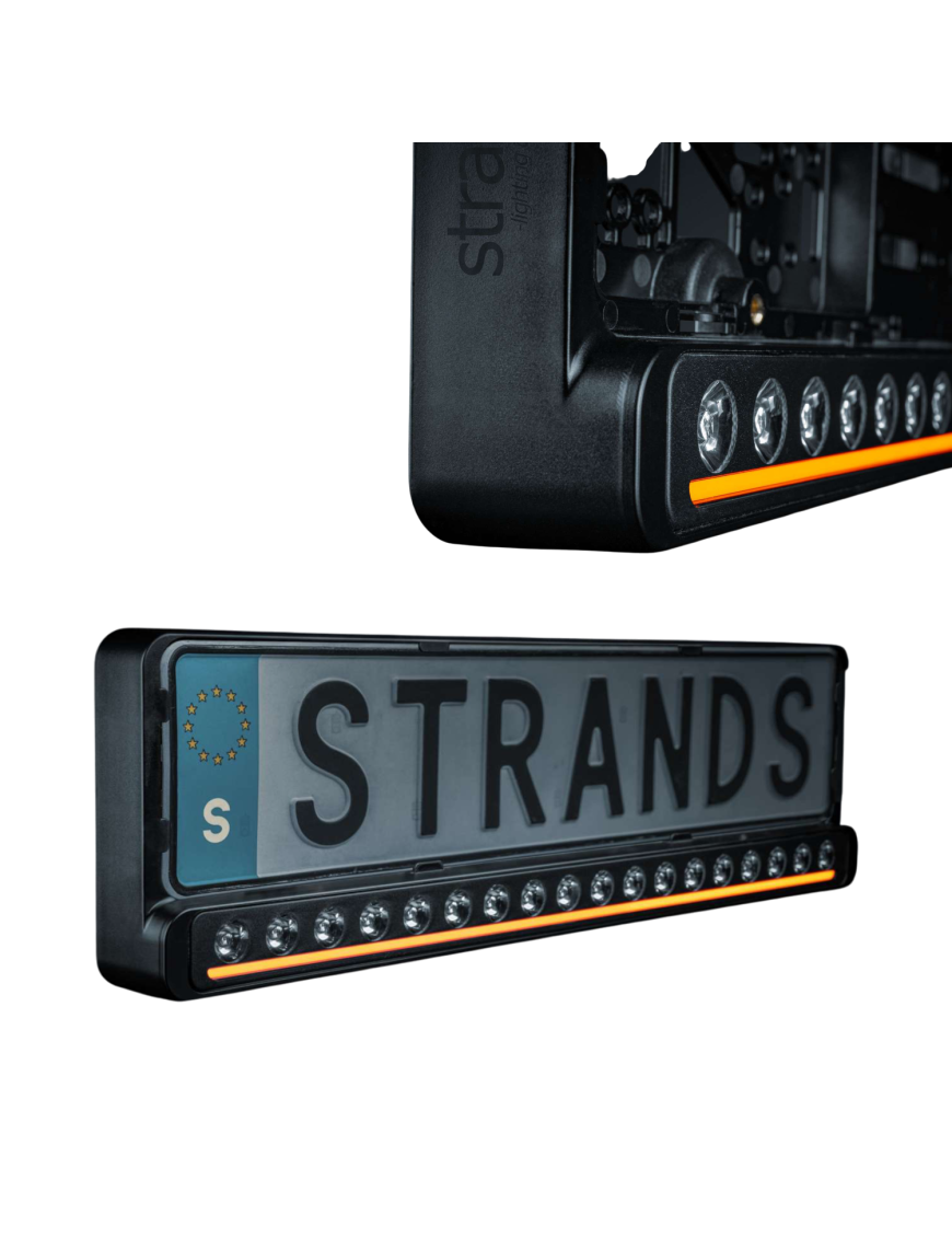 Ramka Tablicy Rejestracyjnej z LED 809455 | Szekla4x4.pl