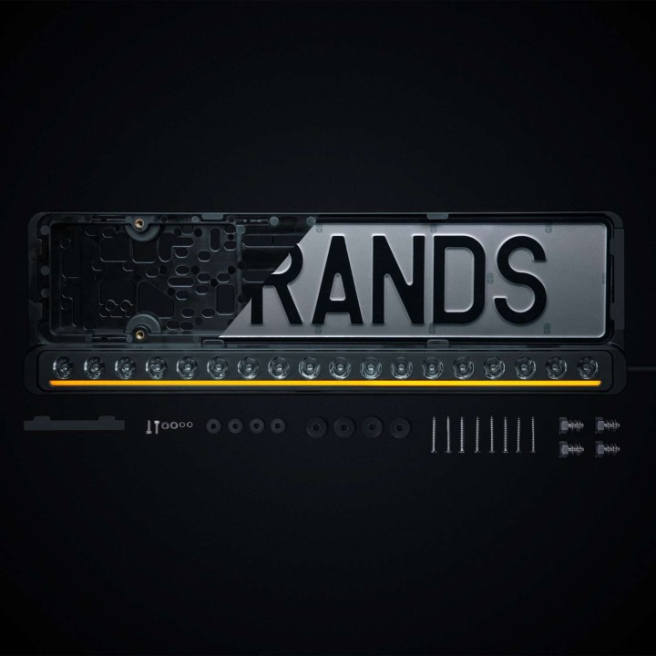 Ramka Tablicy Rejestracyjnej z LED 809455 STRANDS - ujęcie 3