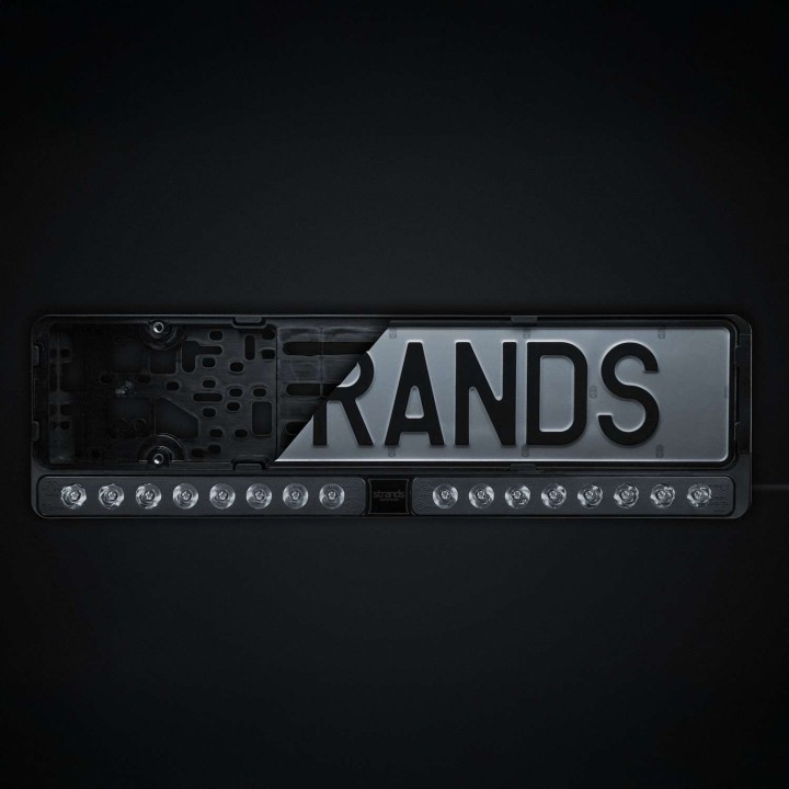 mocowanie tablicy rejestracyjnej z LED 8100lm STRANDS - ujęcie 2