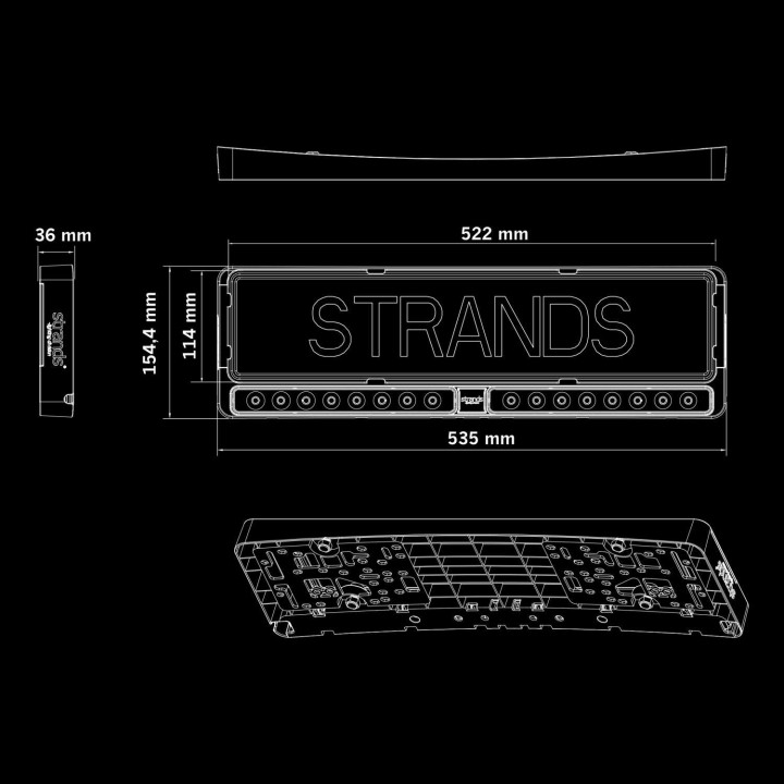 mocowanie tablicy rejestracyjnej z LED 8100lm STRANDS - ujęcie 4