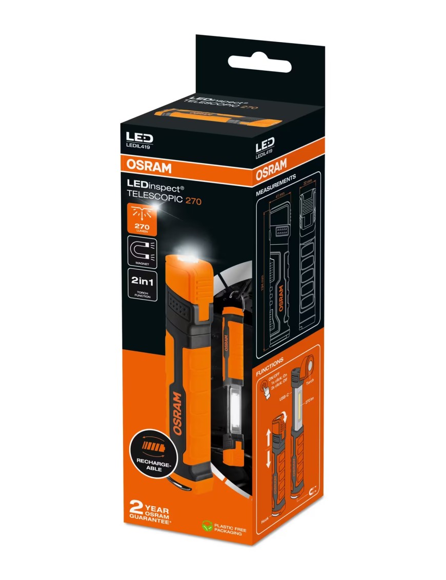 Lampa warsztatowa LEDinspect TELESCOPIC 270 | Szekla4x4.pl