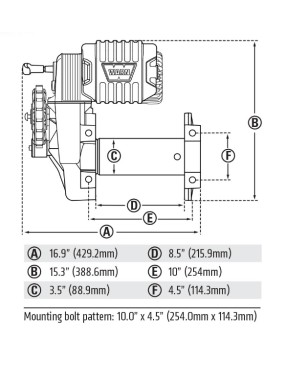 Warn Grzechotnik M8274 134:1 - Legendarna wyciągarka | Szekla4x4.pl