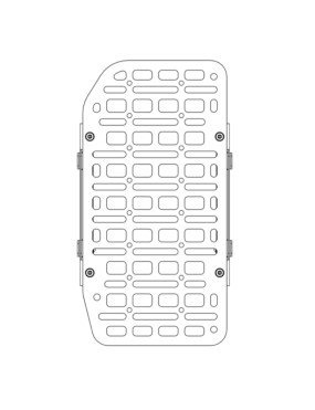 Mały Panel MOLLE na Drzwi - INEOS Grenadier