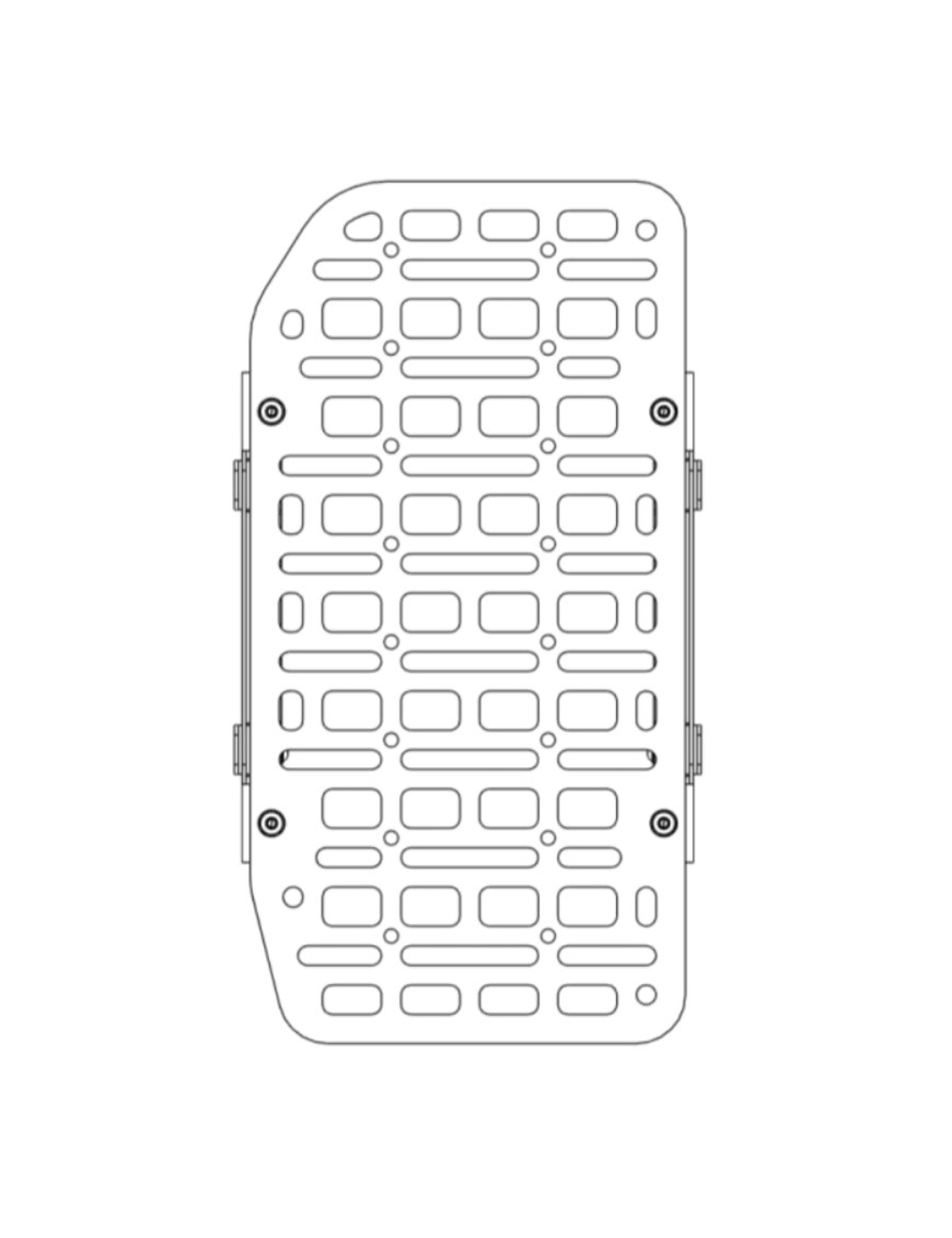 Mały Panel MOLLE na Drzwi - INEOS Grenadier