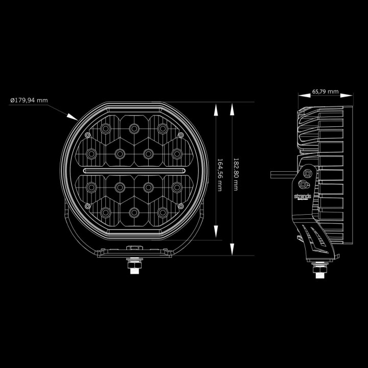 LED BIG ENERGY 2.0 DRIVING LIGHT 7″ | 9100 lm STRANDS - ujęcie 4