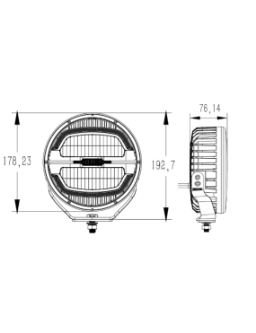 SWEDSTUFF DRIVING LIGHT 7″ 65W Lampa LED