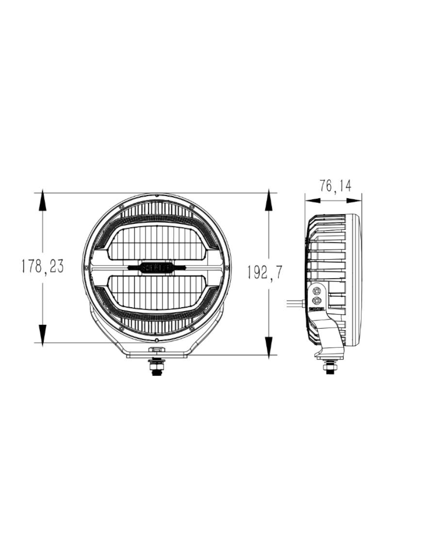 SWEDSTUFF DRIVING LIGHT 7″ 65W Lampa LED