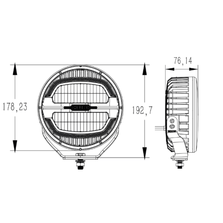 SWEDSTUFF DRIVING LIGHT 7″ 65W Lampa LED STRANDS - ujęcie 7