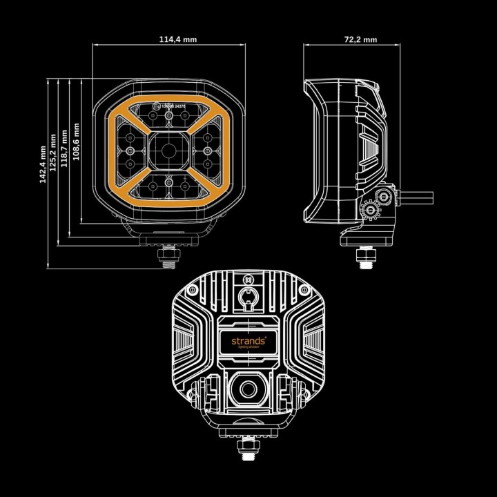 SIBERIA X Lampa Robocza 70W 5650 lm STRANDS - ujęcie 5