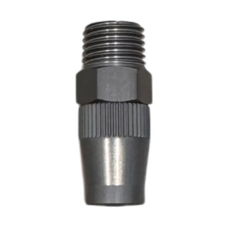 Złączka APEX 3/8 na 1/4 NPT męski z aluminiową nakrętką