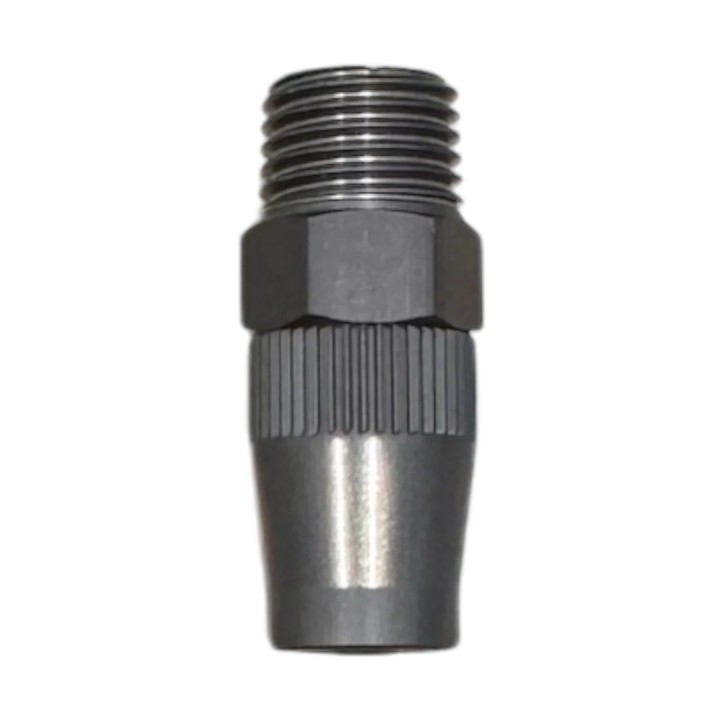 Złączka APEX 3/8 na 1/4 NPT męski z aluminiową nakrętką