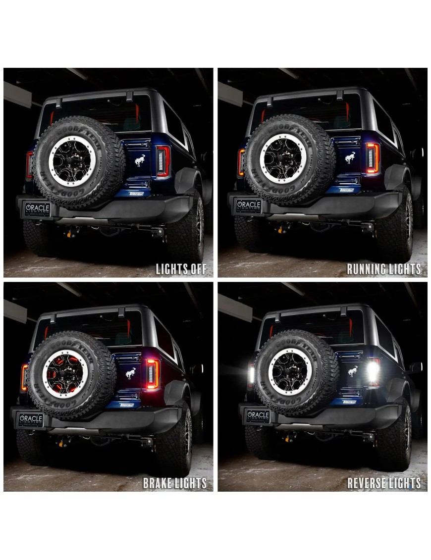 Niskoprofilowe tylne lampy LED Ford New Bronco 2021+