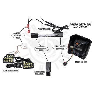Adapter tylnych lamp Jeep Wrangler JL Oracle Lighting - ujęcie 2