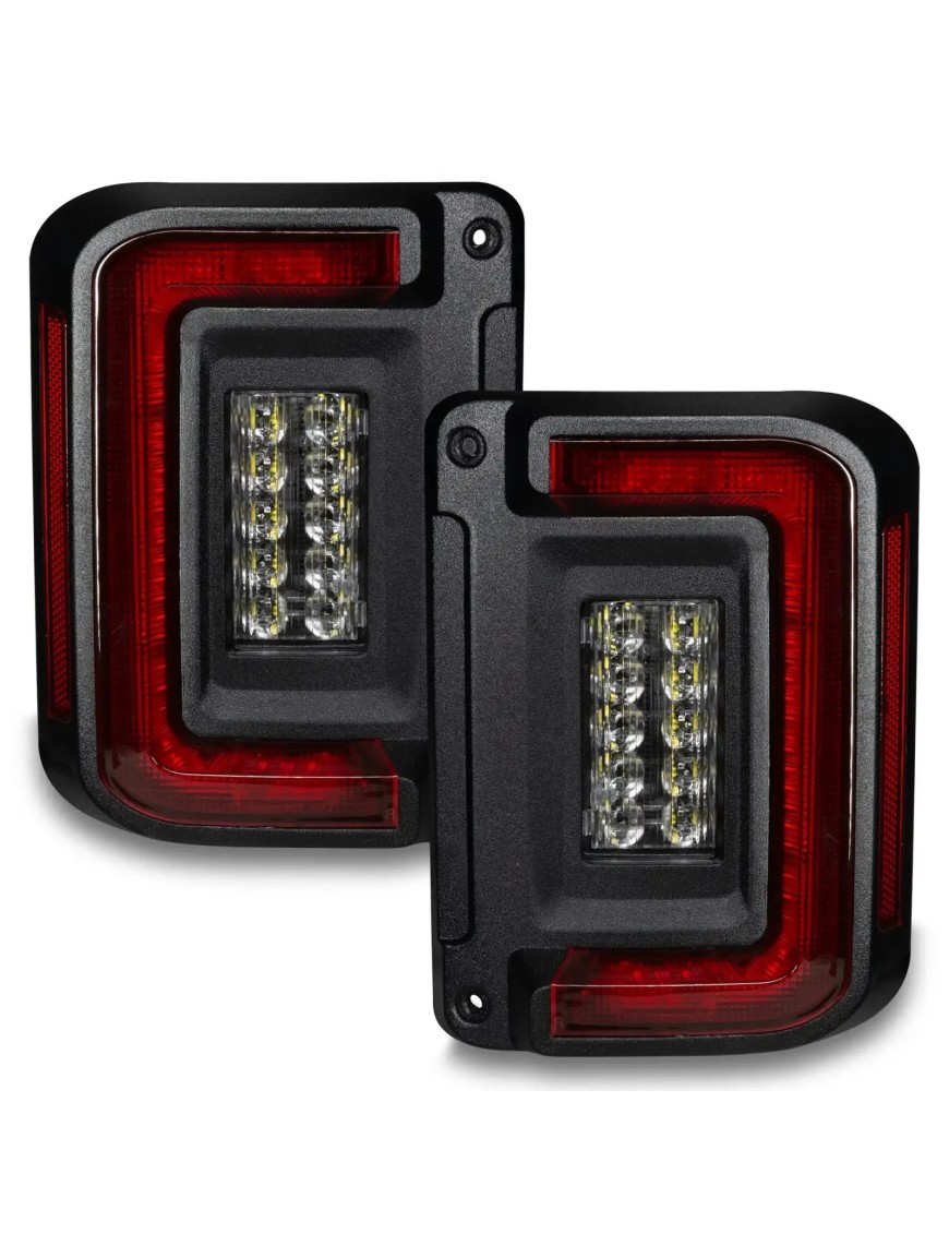Niskoprofilowe tylne lampy z modułem EU Jeep Wrangler JK