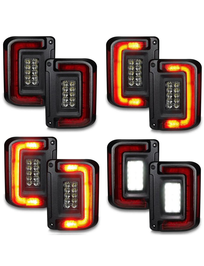 Niskoprofilowe tylne lampy z modułem EU Jeep Wrangler JK