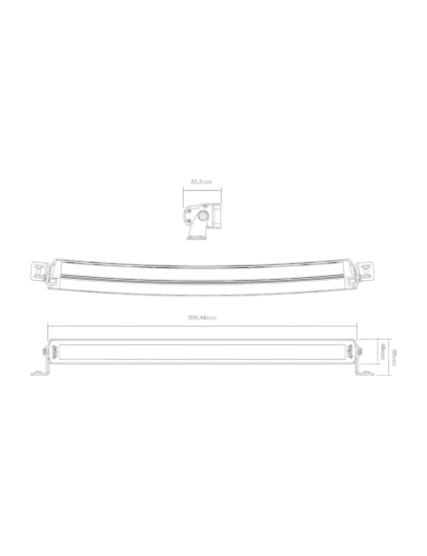 Siberia SRC 22" | 60cm Panel LED łuk