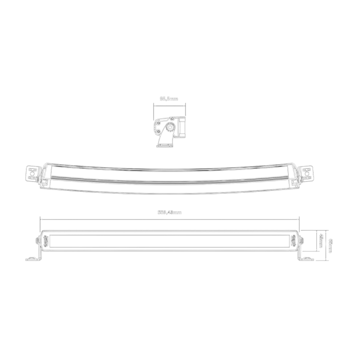 Siberia SRC 22" | 60cm Panel LED łuk STRANDS - ujęcie 2