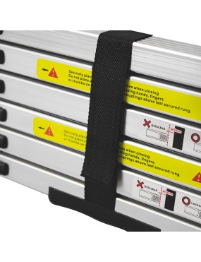 Aluminiowa drabinka 2,6 m do namiotu dachowego - teleskopowa