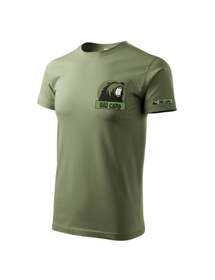Koszulka typu T-shirt z logiem marki Wild Camp Koszulka typu T-shirt z logiem marki Wild Camp
