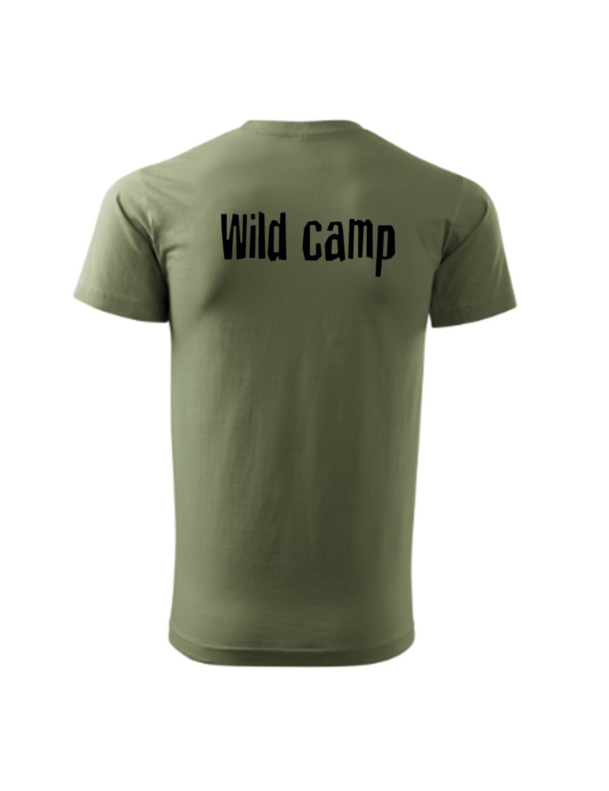Koszulka typu T-shirt z logiem marki Wild Camp Koszulka typu T-shirt z logiem marki Wild Camp
