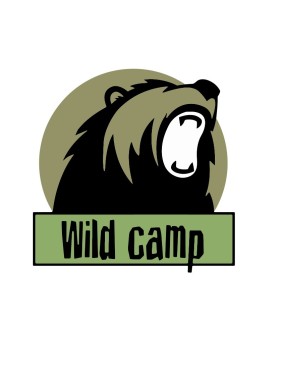 Naklejka Wild Camp 15x15cm