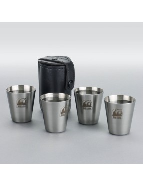 Stalowe kieliszki 20 ml WildCamp 4 szt.