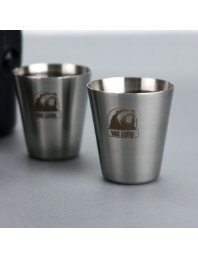 Stalowe kieliszki 20 ml WildCamp 4 szt.