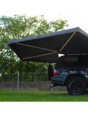 Zadaszenie Batwing II Premium 270° 2,5 m szary pasażer