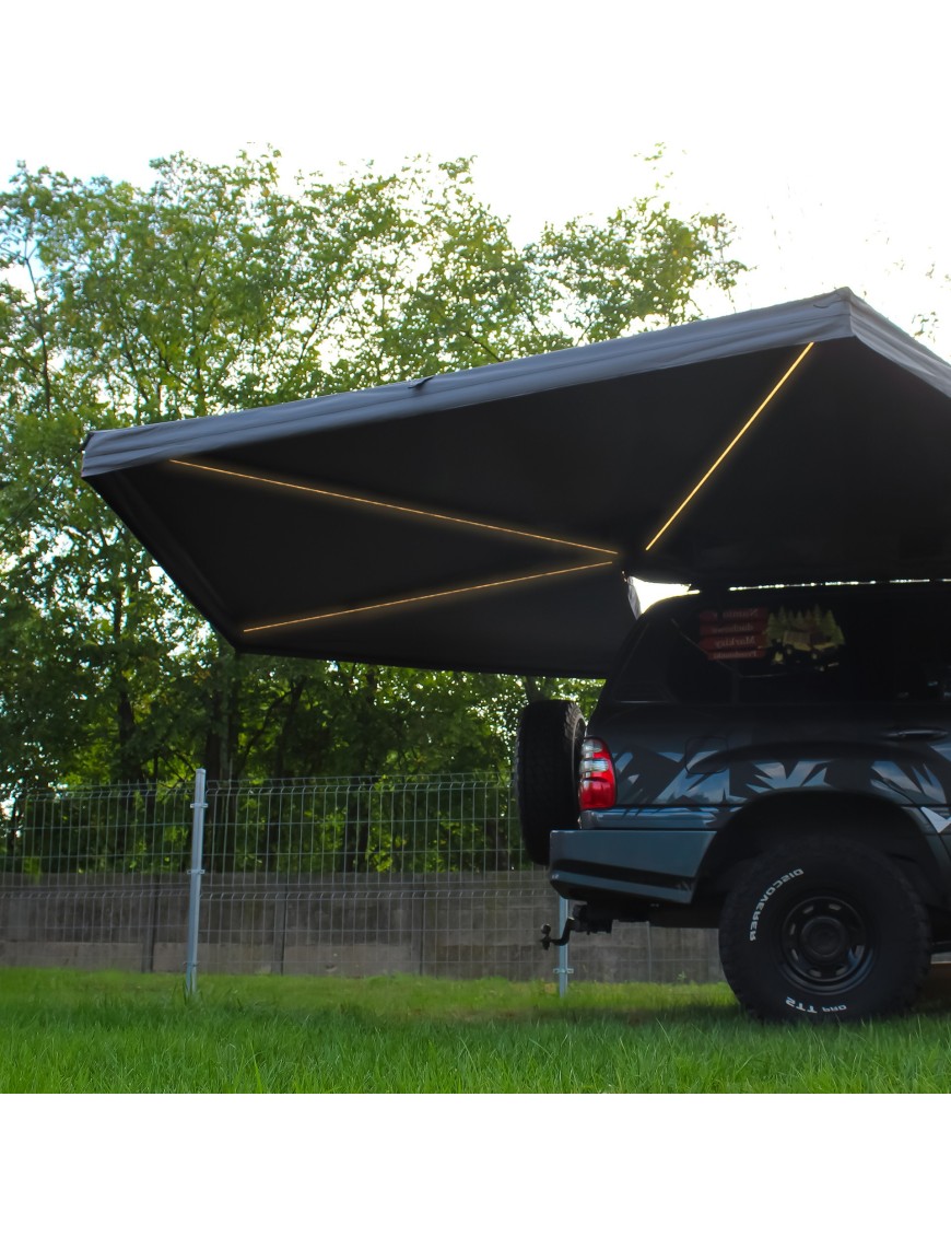 Zadaszenie Batwing II Premium 270° 2,5 m szary pasażer