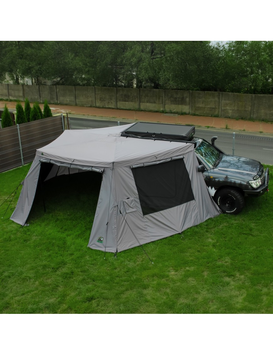 Zadaszenie Batwing II Premium 270° 2,5 m szary pasażer