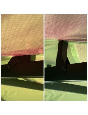 Zadaszenie Batwing II Premium 270° 2,5 m szary pasażer