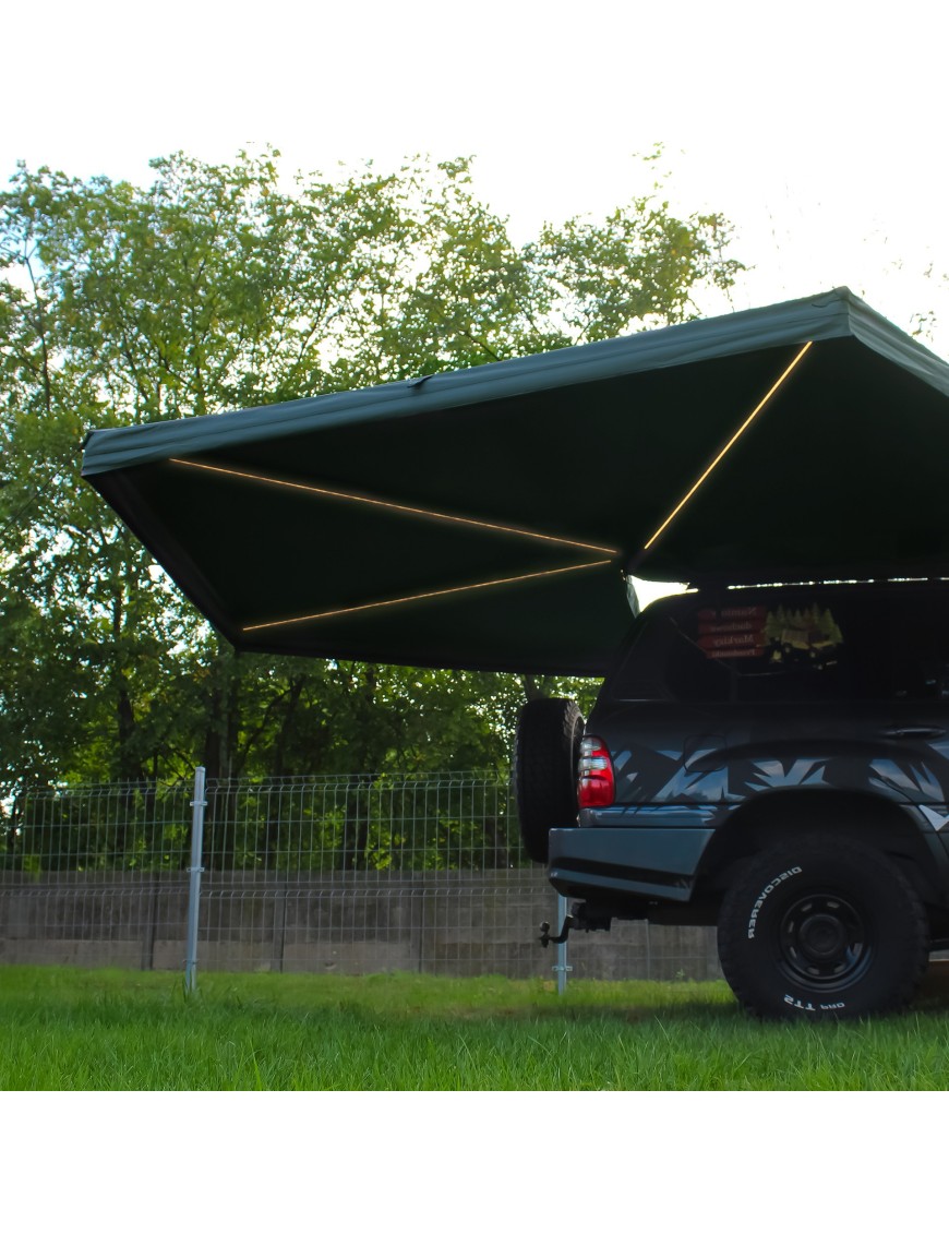 Zadaszenie Batwing II Premium 270° 2,5 m zielony pasażer