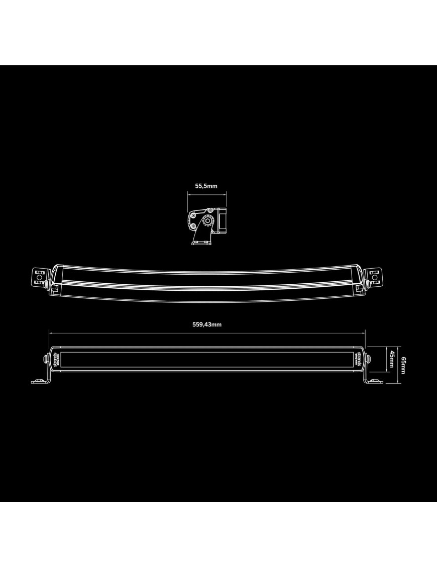 22" Strands XPA Siberia SR Panel LED | 55cm