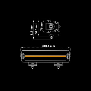 Belka LED Siberia XPA DR 12 cali 809426A 6120 lm White Amber STRANDS - ujęcie 2