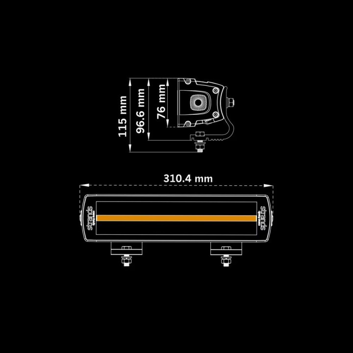 Belka LED Siberia XPA DR 12 cali 809426A 6120 lm White Amber STRANDS - ujęcie 2