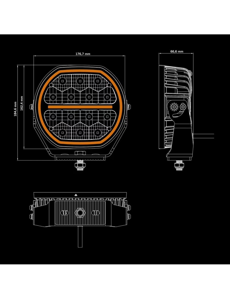 LED BIG ENERGY 2.0 DRIVING LIGHT 7″ | 9100 lm