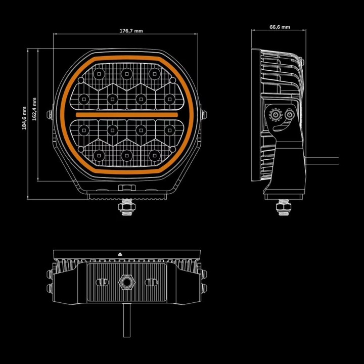 LED BIG ENERGY 2.0 DRIVING LIGHT 7″ | 9100 lm STRANDS - ujęcie 3