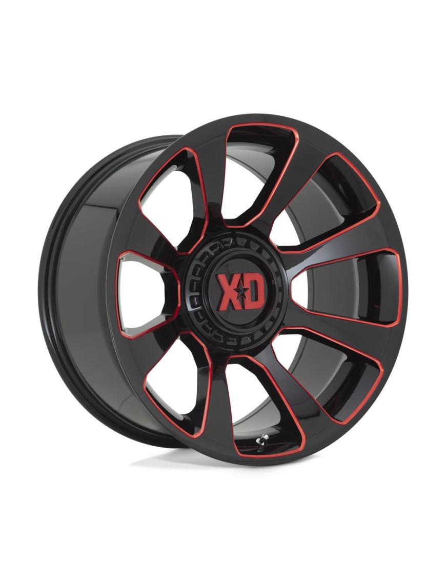 Felga aluminiowa XD854 REACTOR Gloss Black Milled W/ Red Tint XD SERIES