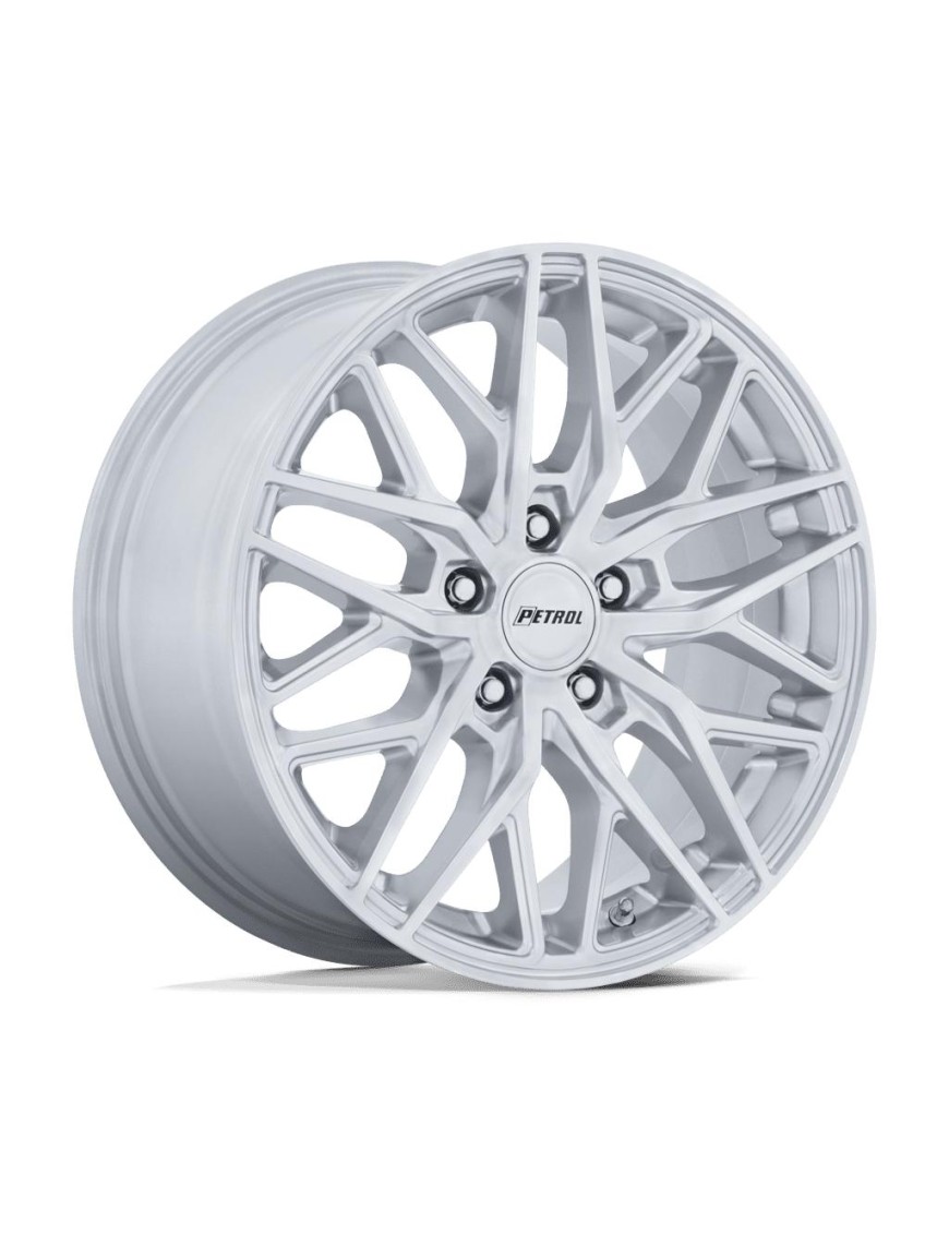 Felga aluminiowa PE004 P3E Machined Brushed Gloss Silver PETROL
